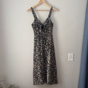 Midi Tie Front Dress